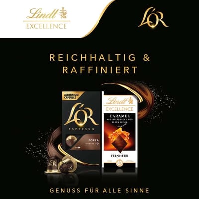 C21297369 LOR X LINDT CAMPAIGN CH banner 800x800 v01 Forza Caramel 800x800